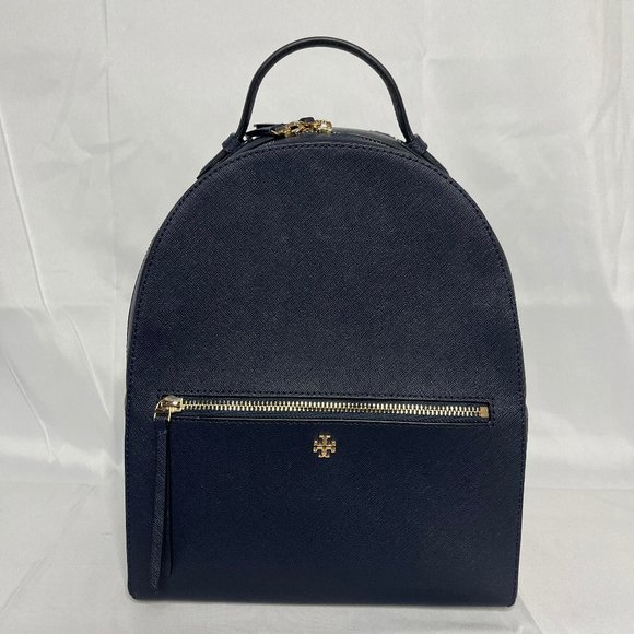 Tory Burch Blue Backpack with Gold Accents - Picture 2 of 7